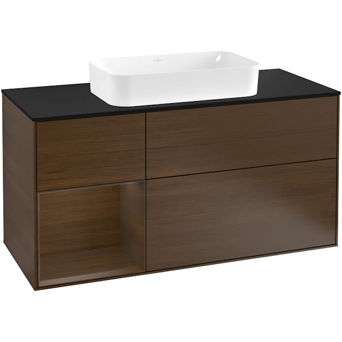 Tvättställsskåp Villeroy & Boch Finion med 3 Lådor Hylla och Bänkskiva för Fristående Tvättställ