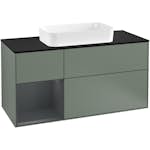 Tvättställsskåp Villeroy & Boch Finion med 3 Lådor Hylla och Bänkskiva för Fristående Tvättställ