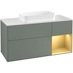 Tvättställsskåp Villeroy & Boch Finion med 3 Lådor Hylla och Bänkskiva för Fristående Tvättställ