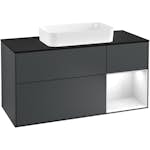 Tvättställsskåp Villeroy & Boch Finion med 3 Lådor Hylla och Bänkskiva för Fristående Tvättställ