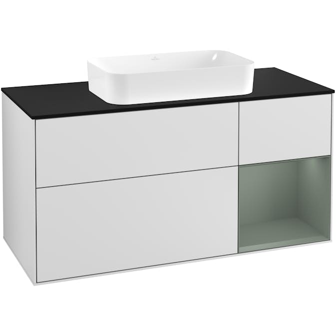 Tvättställsskåp Villeroy & Boch Finion med 3 Lådor Hylla och Bänkskiva för Fristående Tvättställ