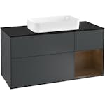 Tvättställsskåp Villeroy & Boch Finion med 3 Lådor Hylla och Bänkskiva för Fristående Tvättställ