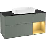 Tvättställsskåp Villeroy & Boch Finion med 3 Lådor Hylla och Bänkskiva för Fristående Tvättställ