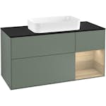 Tvättställsskåp Villeroy & Boch Finion med 3 Lådor Hylla och Bänkskiva för Fristående Tvättställ