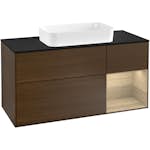 Tvättställsskåp Villeroy & Boch Finion med 3 Lådor Hylla och Bänkskiva för Fristående Tvättställ