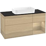 Tvättställsskåp Villeroy & Boch Finion med 3 Lådor Hylla och Bänkskiva för Fristående Tvättställ