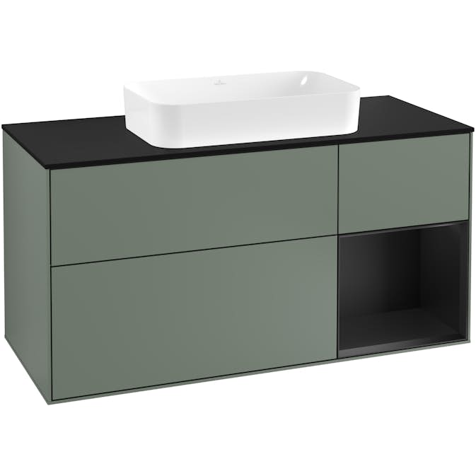 Tvättställsskåp Villeroy & Boch Finion med 3 Lådor Hylla och Bänkskiva för Fristående Tvättställ