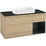 Tvättställsskåp Villeroy & Boch Finion med 3 Lådor Hylla och Bänkskiva för Fristående Tvättställ