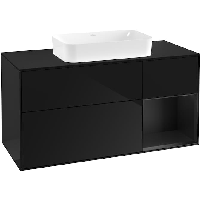 Tvättställsskåp Villeroy & Boch Finion med 3 Lådor Hylla och Bänkskiva för Fristående Tvättställ
