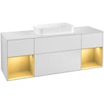 Tvättställsskåp Villeroy & Boch Finion med Två Hyllor och Bänkskiva för Fristående Tvättställ