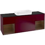 Tvättställsskåp Villeroy & Boch Finion med Två Hyllor och Bänkskiva för Fristående Tvättställ