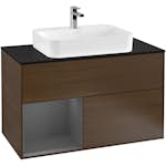 Tvättställsskåp Villeroy & Boch Finion med 2 Lådor Hylla och Bänkskiva för Ytmonterat Tvättställ