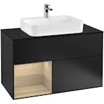 Tvättställsskåp Villeroy & Boch Finion med 2 Lådor Hylla och Bänkskiva för Ytmonterat Tvättställ