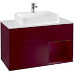 Tvättställsskåp Villeroy & Boch Finion med 2 Lådor Hylla och Bänkskiva för Ytmonterat Tvättställ