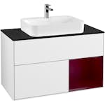Tvättställsskåp Villeroy & Boch Finion med 2 Lådor Hylla och Bänkskiva för Ytmonterat Tvättställ