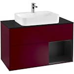 Tvättställsskåp Villeroy & Boch Finion med 2 Lådor Hylla och Bänkskiva för Ytmonterat Tvättställ