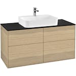 Tvättställsskåp Villeroy & Boch Finion med 4 Lådor och Bänkskiva för Ytmonterat Tvättställ