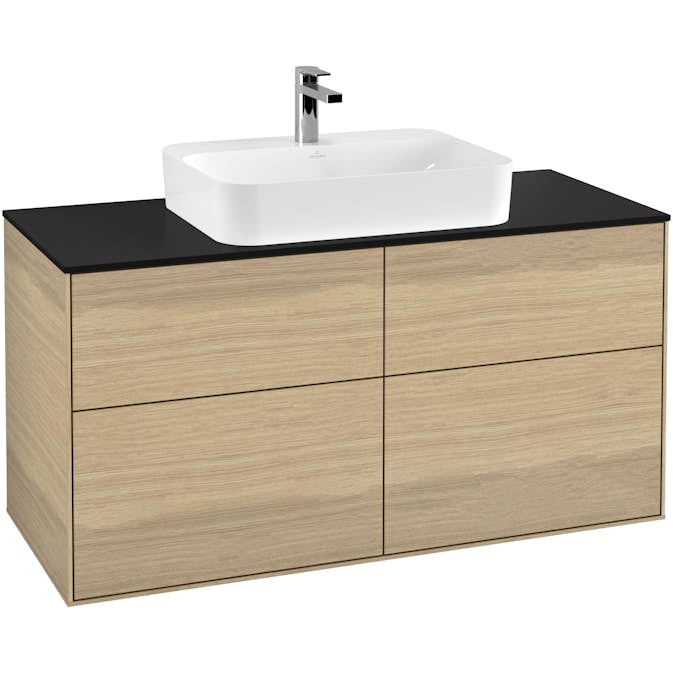 Tvättställsskåp Villeroy & Boch Finion med 4 Lådor och Bänkskiva för Ytmonterat Tvättställ