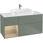 Tvättställsskåp Villeroy & Boch Finion med 3 Lådor Hylla och Bänkskiva för Ytmonterat Tvättställ