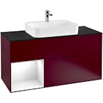 Tvättställsskåp Villeroy & Boch Finion med 3 Lådor Hylla och Bänkskiva för Ytmonterat Tvättställ