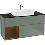 Tvättställsskåp Villeroy & Boch Finion med 3 Lådor Hylla och Bänkskiva för Ytmonterat Tvättställ