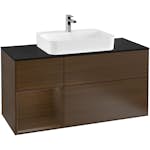 Tvättställsskåp Villeroy & Boch Finion med 3 Lådor Hylla och Bänkskiva för Ytmonterat Tvättställ