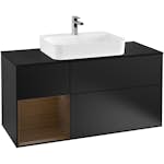 Tvättställsskåp Villeroy & Boch Finion med 3 Lådor Hylla och Bänkskiva för Ytmonterat Tvättställ