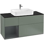 Tvättställsskåp Villeroy & Boch Finion med 3 Lådor Hylla och Bänkskiva för Ytmonterat Tvättställ