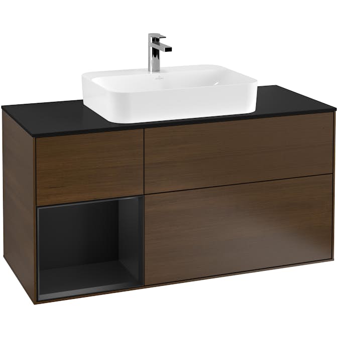 Tvättställsskåp Villeroy & Boch Finion med 3 Lådor Hylla och Bänkskiva för Ytmonterat Tvättställ