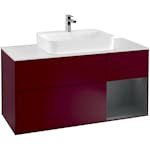 Tvättställsskåp Villeroy & Boch Finion med 3 Lådor Hylla och Bänkskiva för Ytmonterat Tvättställ