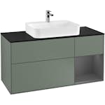Tvättställsskåp Villeroy & Boch Finion med 3 Lådor Hylla och Bänkskiva för Ytmonterat Tvättställ