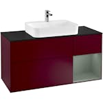Tvättställsskåp Villeroy & Boch Finion med 3 Lådor Hylla och Bänkskiva för Ytmonterat Tvättställ