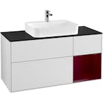 Tvättställsskåp Villeroy & Boch Finion med 3 Lådor Hylla och Bänkskiva för Ytmonterat Tvättställ