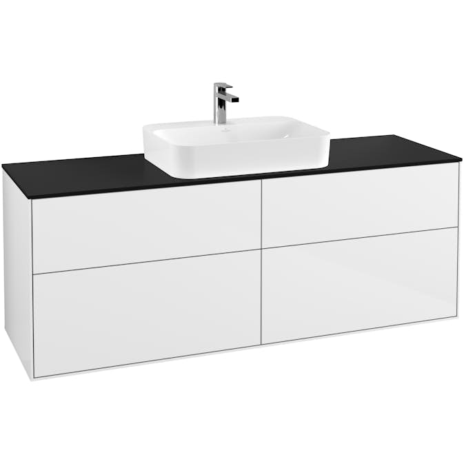 Tvättställsskåp Villeroy & Boch Finion med 4 Lådor och Bänkskiva för Ytmonterat Tvättställ