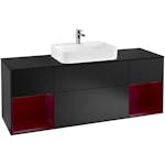 Tvättställsskåp Villeroy & Boch Finion med Två Hyllor och Bänkskiva för Ytmonterat Tvättställ