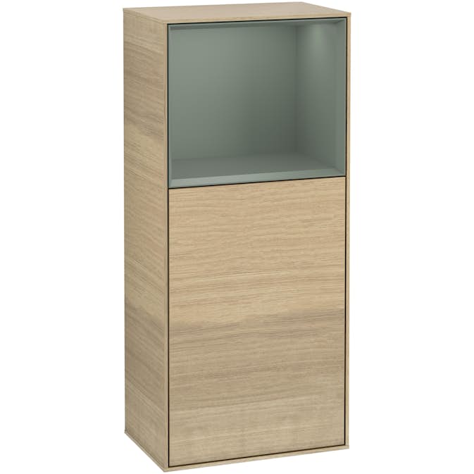 Väggskåp Villeroy & Boch Finion med 1 Dörr och Öppen Hylla Uppe 418 mm