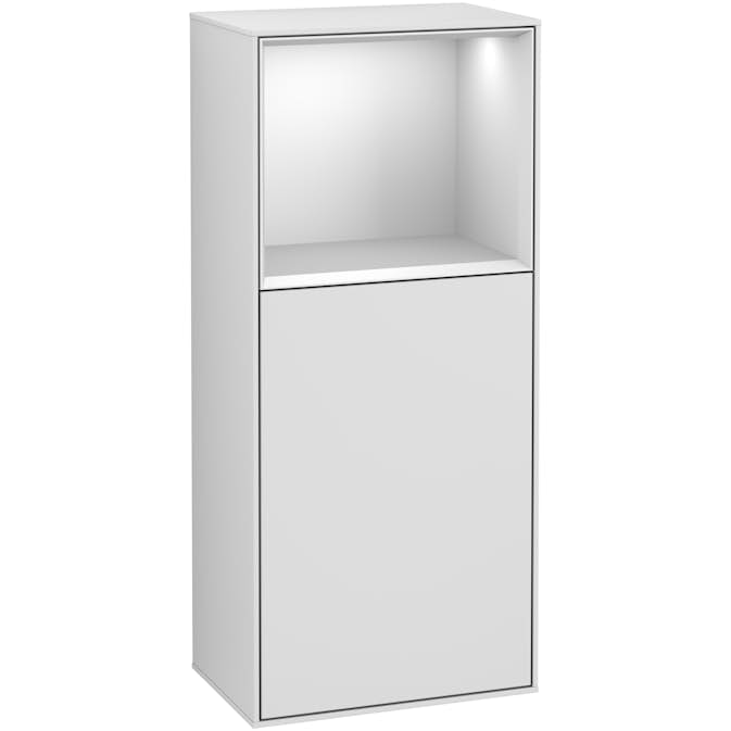 Väggskåp Villeroy & Boch Finion med 1 Dörr och Öppen Hylla Uppe 418 mm