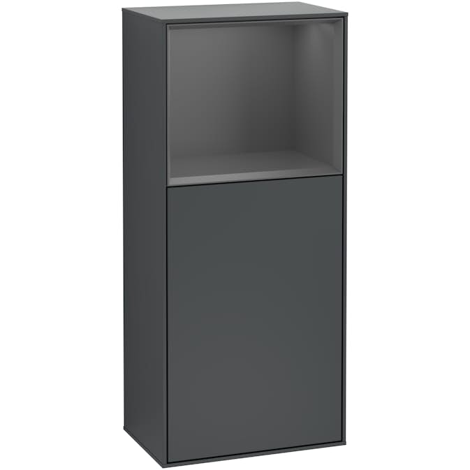 Väggskåp Villeroy & Boch Finion med 1 Dörr och Öppen Hylla Uppe 418 mm