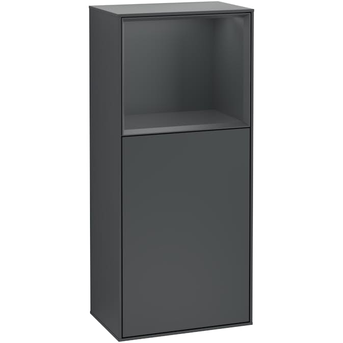 Väggskåp Villeroy & Boch Finion med 1 Dörr och Öppen Hylla Uppe 418 mm