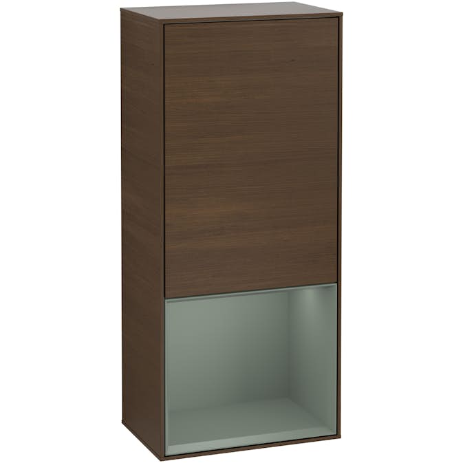 Väggskåp Villeroy & Boch Finion med 1 Dörr och Öppen Hylla Nere 418 mm