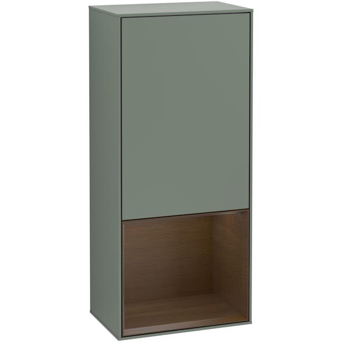 Väggskåp Villeroy & Boch Finion med 1 Dörr och Öppen Hylla Nere 418 mm