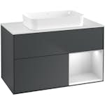 Tvättställsskåp Villeroy & Boch Finion med 2 Lådor Hylla och Bänkskiva för Fristående Tvättställ