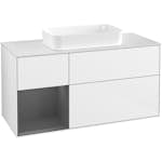 Tvättställsskåp Villeroy & Boch Finion med 3 Lådor Hylla och Bänkskiva för Fristående Tvättställ