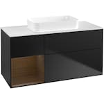 Tvättställsskåp Villeroy & Boch Finion med 3 Lådor Hylla och Bänkskiva för Fristående Tvättställ