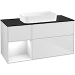 Tvättställsskåp Villeroy & Boch Finion med 3 Lådor Hylla och Bänkskiva för Fristående Tvättställ