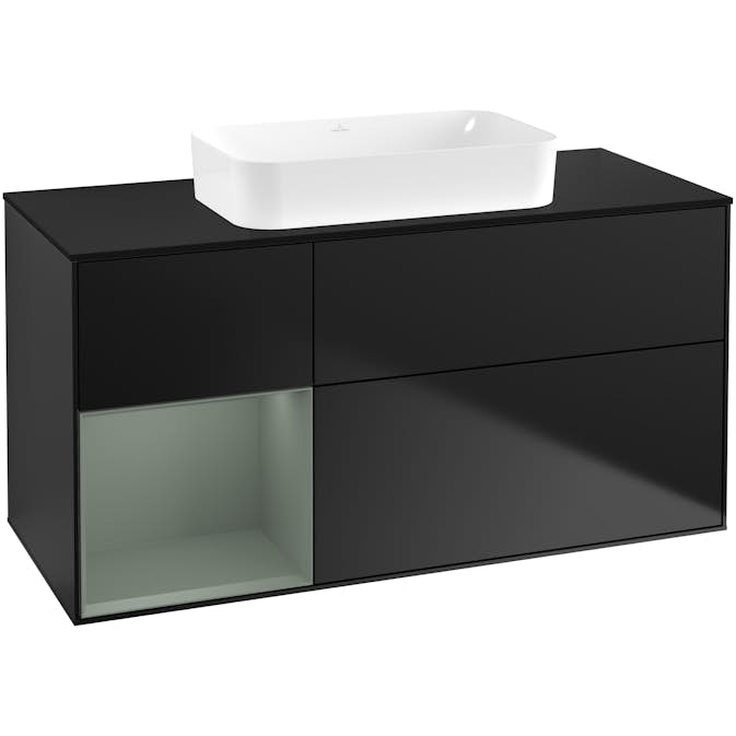 Tvättställsskåp Villeroy & Boch Finion med 3 Lådor Hylla och Bänkskiva för Fristående Tvättställ
