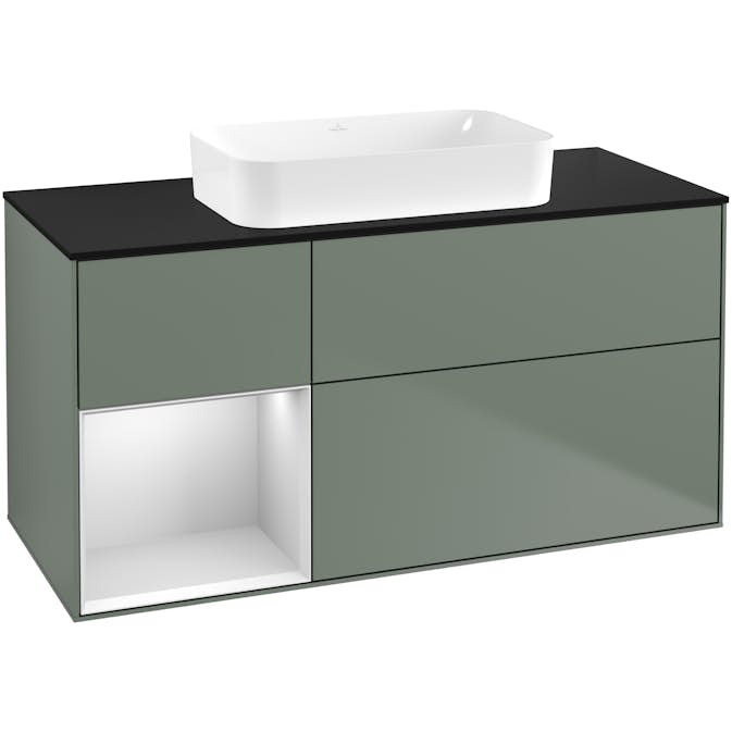 Tvättställsskåp Villeroy & Boch Finion med 3 Lådor Hylla och Bänkskiva för Fristående Tvättställ