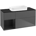 Tvättställsskåp Villeroy & Boch Finion med 3 Lådor Hylla och Bänkskiva för Fristående Tvättställ