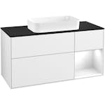 Tvättställsskåp Villeroy & Boch Finion med 3 Lådor Hylla och Bänkskiva för Fristående Tvättställ