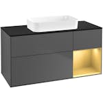 Tvättställsskåp Villeroy & Boch Finion med 3 Lådor Hylla och Bänkskiva för Fristående Tvättställ